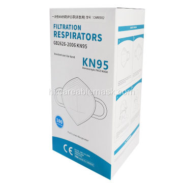 KN95 नाक क्लिप एफडीए 3 डी मास्क 100PCS बॉक्स